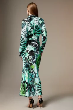 Promo π Karen Millen British Museum Star Mapped Batwing π Dress βοΈ 12 Promo π Karen Millen British Museum Star Mapped Batwing π Dress βοΈ -Dresses Sales Store bkk08808 green xl 4