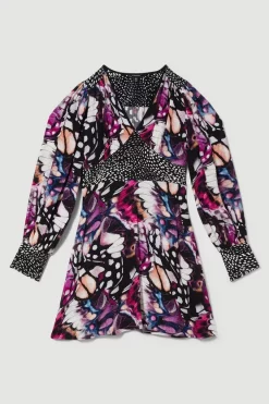 Cheap π Karen Millen Butterfly Plunge Neck Woven Mini π Dress β€οΈ 11 Cheap π Karen Millen Butterfly Plunge Neck Woven Mini π Dress β€οΈ -Dresses Sales Store bkk08878 purple xl 3