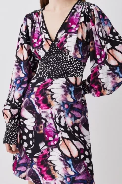 Cheap π Karen Millen Butterfly Plunge Neck Woven Mini π Dress β€οΈ 12 Cheap π Karen Millen Butterfly Plunge Neck Woven Mini π Dress β€οΈ -Dresses Sales Store bkk08878 purple xl 4