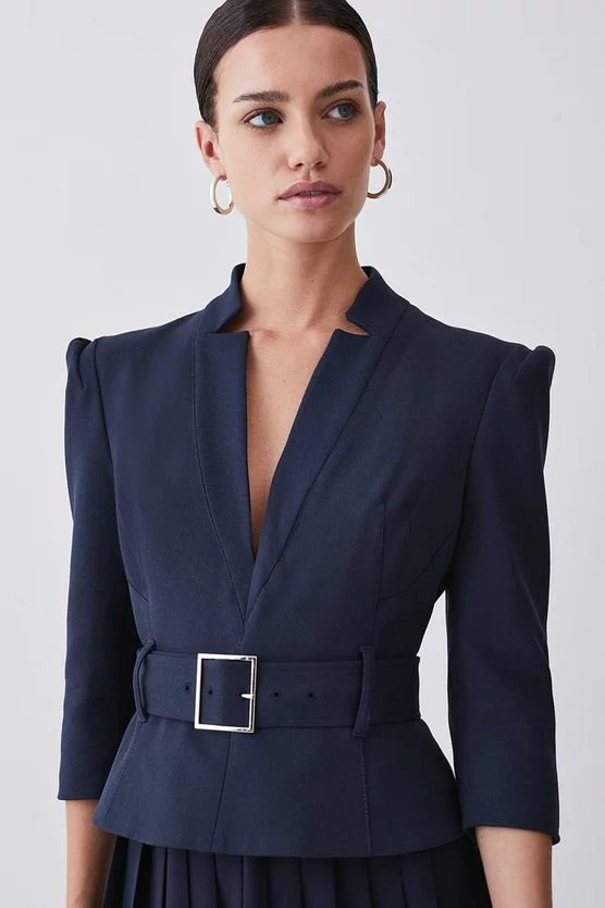 Brand new 𧨠Karen Millen Petite Structured Crepe Forever Pleated Midi π Dress π₯° 4 Brand new 𧨠Karen Millen Petite Structured Crepe Forever Pleated Midi π Dress π₯° - Image 2