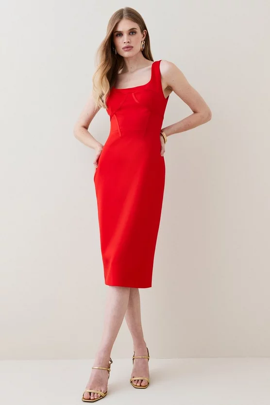 Best Sale β¨ Karen Millen Italian Structured Jersey Corset Detail Midi π Dress β 7 Best Sale β¨ Karen Millen Italian Structured Jersey Corset Detail Midi π Dress β - Image 6