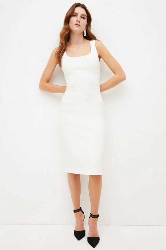 Best Sale β¨ Karen Millen Italian Structured Jersey Corset Detail Midi π Dress β 6 Best Sale β¨ Karen Millen Italian Structured Jersey Corset Detail Midi π Dress β - Image 5