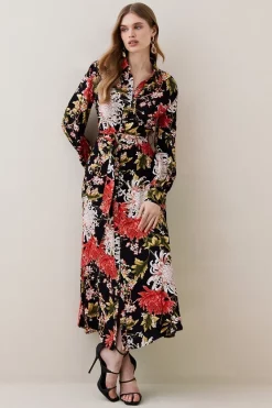 Coupon 𧨠Karen Millen Floral Belted Woven Midi π Shirt π Dress π 13 Coupon 𧨠Karen Millen Floral Belted Woven Midi π Shirt π Dress π -Dresses Sales Store womens floral floral belted woven midi shirt dress