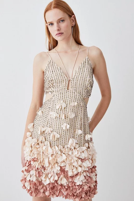 Top 10 π Karen Millen Crystal Applique Deep V Woven Mini π Dress π 8 Top 10 π Karen Millen Crystal Applique Deep V Woven Mini π Dress π - Image 6