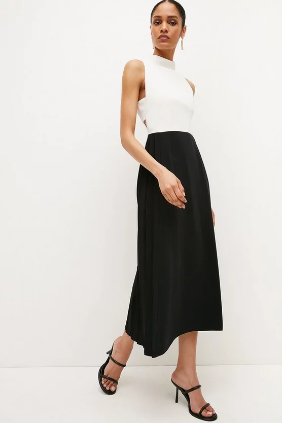 Outlet β¨ Karen Millen Soft Tailored Pleated Panel Midaxi π Dress π 7 Outlet β¨ Karen Millen Soft Tailored Pleated Panel Midaxi π Dress π - Image 6