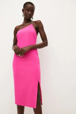 Hot Sale β Karen Millen Compact Viscose Chain One Shoulder Column Midi π Dress 𧨠11 Hot Sale β Karen Millen Compact Viscose Chain One Shoulder Column Midi π Dress 𧨠-Dresses Sales Store womens hot20pink compact viscose chain one shoulder column midi dress