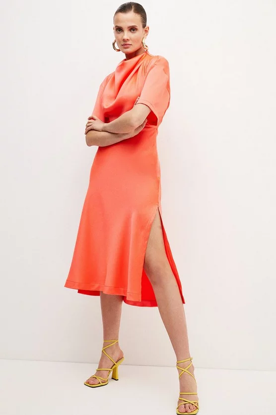 Coupon π₯ Karen Millen Satin Cowl Neck Woven Midi π Dress π 8 Coupon π₯ Karen Millen Satin Cowl Neck Woven Midi π Dress π - Image 6