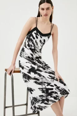 Hot Sale 𧨠Karen Millen Abstract Viscose Crepe Slip π Dress π 13 Hot Sale 𧨠Karen Millen Abstract Viscose Crepe Slip π Dress π -Dresses Sales Store womens mono abstract viscose crepe slip dress