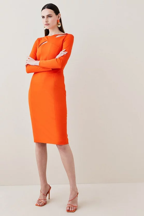 Deals π― Karen Millen Italian Structured Rib Cross Over Pencil Midi π Dress π 8 Deals π― Karen Millen Italian Structured Rib Cross Over Pencil Midi π Dress π - Image 6