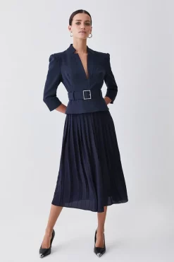 Brand new 𧨠Karen Millen Petite Structured Crepe Forever Pleated Midi π Dress π₯° 17 Brand new 𧨠Karen Millen Petite Structured Crepe Forever Pleated Midi π Dress π₯° -Dresses Sales Store womens navy petite structured crepe forever pleated midi dress 1