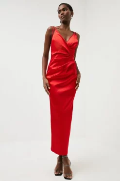 Coupon π Karen Millen Italian Structured Satin Strappy Maxi π Dress β€οΈ 18 Coupon π Karen Millen Italian Structured Satin Strappy Maxi π Dress β€οΈ -Dresses Sales Store womens red italian structured satin strappy maxi dress 1